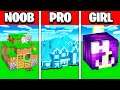 NOOB Vs PRO Vs GIRLFRIEND Minecraft Build Challenge (For $1000!)