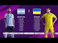 PES 2020 | FIFA World Cup Qatar 2022 | Argentina vs Ukraine | Group Match