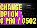 How to Change DPI on Logitech Mouse with G Hub Software (G502 and G Pro Wireless)
