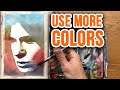 How to Paint More COLORFUL Watercolors | Loose Portrait