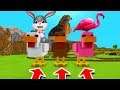 Minecraft PE : DO NOT CHOOSE THE WRONG CHICKEN! (Easter Bunny, Hawk & Flamingo)
