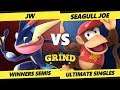 Smash Ultimate - JW (Greninja) Vs. Seagull Joe (Diddy, Palutena) The Grind 110 SSBU W. Semis