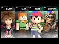 Super Smash Bros Ultimate Amiibo Fights – Sora & Co #170 Sora vs Alex vs Ness vs Simon