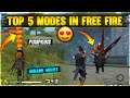 TOP 5 INSANE GAME MODES IN FREE FIRE PART 2 || THEDA SINGH