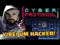 Virei um HACKER em CYBER PROTOCOL -  Puzzle Arcade Fantástico