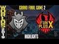 G2 vs FPX Highlights Game 2 | Worlds 2019 Grand-Final | G2 Esports vs FunPlus Phoenix G2