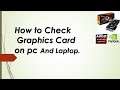 How to Check Graphics Card On PC And Laptop | how to check graphics card ? *Windows 7/10^ Desktop PC