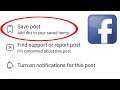 How to Save and Unsave Videos, Photos & Posts on Facebook 2021