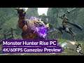 Monster Hunter Rise PC Demo (4K/60) Magnamalo Hunt (Early Access Gameplay)
