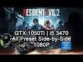 Resident Evil 2 - GTX 1050Ti | i5 3470 | All Preset 1080P