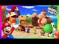 Super Mario Party Minigames #440 Donkey kong vs Mario vs Yoshi vs Diddy kong