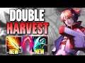 THIS NEW DOUBLE HARVEST EZREAL BUILD SENDS NUKES WITH EVERY Q! (FULL AP) - League of Legends