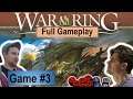 War of the Ring Playthrough (Game 3 Will v Alex) -  LOME