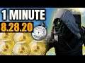 Xur in 1 MINUTE - (8.28.20) MUST-HAVE Titan Exotic! [Destiny 2]