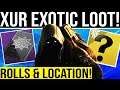 Destiny 2. XUR EXOTICS & ENHANCED PERKS! Xur Exotic Random Rolls, Location & Bounty. July 5, 2019
