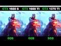 GTX 1660 Super 6GB vs GTX 1660 Ti 6GB vs GTX 1070 Ti 8GB - i7 9700K - Gaming Comparisons