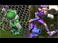 Mario Strikers Charged - Yoshi vs Waluigi - Wii Gameplay (4K60fps)