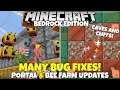 Minecraft Bedrock 1.16.230.50 Beta! MANY Bug Fixes! Portal Farms Still Broken, & Bee Farm Upgrades!