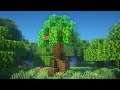 Minecraft: How to Build a Day 1 Treehouse | Simple Treehouse Survival Tutorial