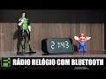 Rádio Relógio Durawell SPK-B015 - Relógio Despertador, Caixa De Som Bluetooth, Espelho, Rádio Fm