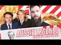 Two Australian Legends Eat KFC In Front Of Vegan Protest
