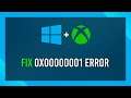 Fix 0x00000001 Error | Xbox App | Windows Error Fix
