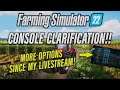 FS22 | UPDATED CONSOLE OPTIONS! | PRE RELEASE INFO SHARING | Farming Simulator 22.