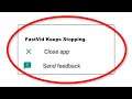 How To Fix FastVid Apps Keeps Stopping Error Android & Ios - Fix FastVid App Not Open Problem