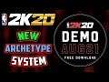 NBA 2K20 NEW MY PLAYER ARCHETYPE SYSTEM CONFIRMED 100% PLUS DEMO INFO