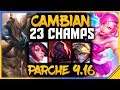 PARCHE 9.16 🔥 CAMBIAN 23 CAMPEONES y REWORK PANTHEON | LOL