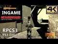RPCS3 0.0.6-8482 | Metal Gear Solid 4 (In-Game) [4K]