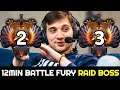 ARTEEZY vs GUNNAR Top 2 MMR Battle — 12min Battle Fury Raid Boss 7.28 Dota 2
