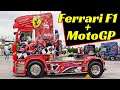 Formula 1 & MotoGP Custom Trucks Hommage/Camion Decorati - Ferrari F1 & Valentino Rossi/Simoncelli