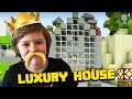 Luxury House in MINECRAFT Island - Also some Fortnite with Gerti
