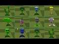 Minecraft Mod Plants vs Zombies 2 | All Pea Plants vs Gargantuar (PVZ2)