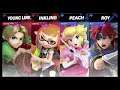 Super Smash Bros Ultimate Amiibo Fights  – Request #18879 Young Link & Inkling vs Peach & Roy