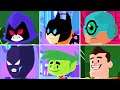 Teen Titans Go Figure vs Raven, Batman Beyond, Shazam (TEEN TITANS GO GAME)