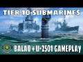 Tier 10 Submarines Balao U-2501 World of Warships Wows Subs Gameplay