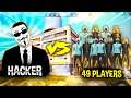 As rana playing 1vs 49 players |hacker again to my game garena free fire india