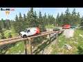 CARS VS LOG BRIDGE #1 - BeamNG Drive | BeamNG-Cars TV