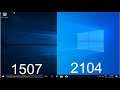 Evolution Of Windows 10 Version (1507-21H1)