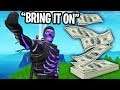 I offered a 4x World Cup Qualifier $100 to do this in Fortnite... (he ACTUALLY did it!)