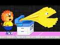 Lion Family Official Channel | Arcade Game №34. Pacman Grows | Cartoon for Kids