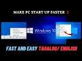 how to MAKE PC START UP FASTER 2 | windows 10 @BakanamanTvMix
