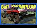 Snowrunner : 8x8 Snowplow Truck!! (Snowrunner Wisconsin)