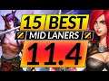 15 BEST MID LANE Champions to MAIN and RANK UP in 11.4 - Tips for Season 11 - LoL Guide