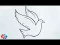 Bird Drawing Easy Tutorial | How To Draw Bird in 2 minutes