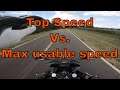 Hyosung GD250R Top Speed vs. Maximum usable speed