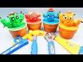 Marvel Super Heroes Playdoh Claying Mold Learn Colors With Playdoh IceCream Kinder Surprise Eggs