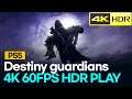 데스티니가디언즈 PS5 4K 60 FPS HDR 초반30분 플레이